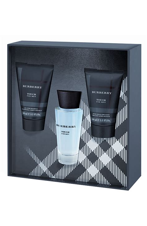 burberry men's 3 pc touch for men gift set|Burberry macy's gift set.